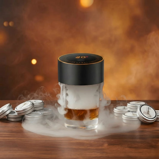 Nightcask Cocktail Smoker in use
